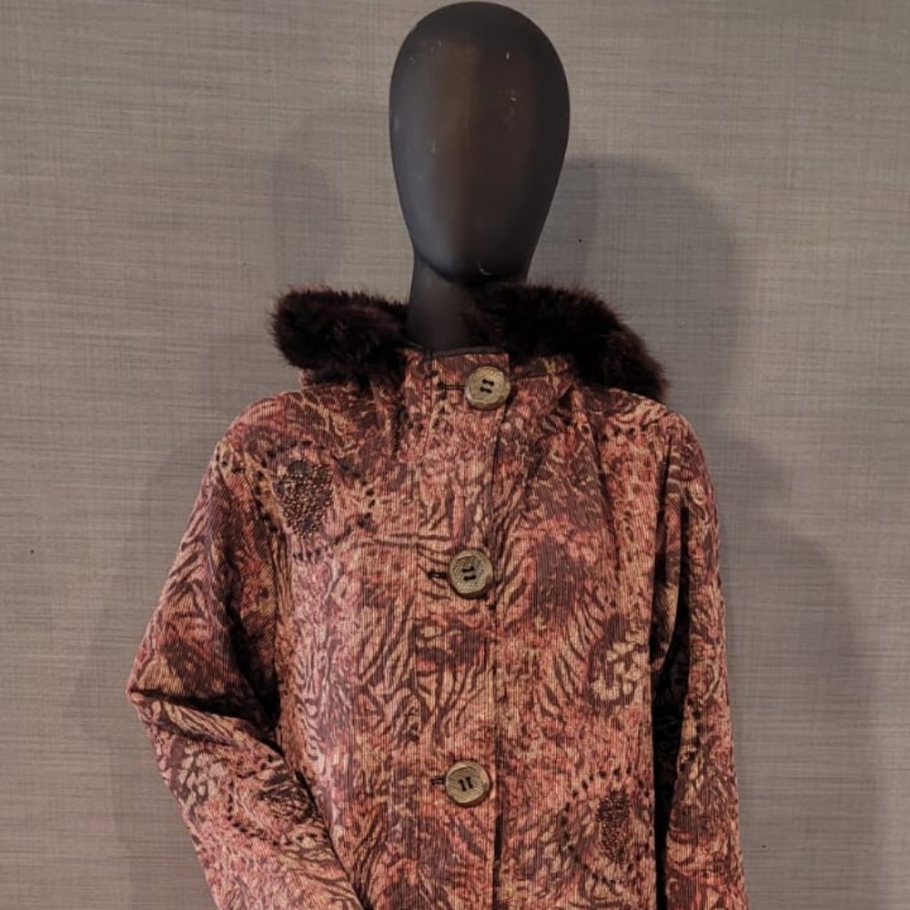 Penny Lane Coat Women Boho Hippie 80s Vintage Shearling Afghan Coat Long Coat